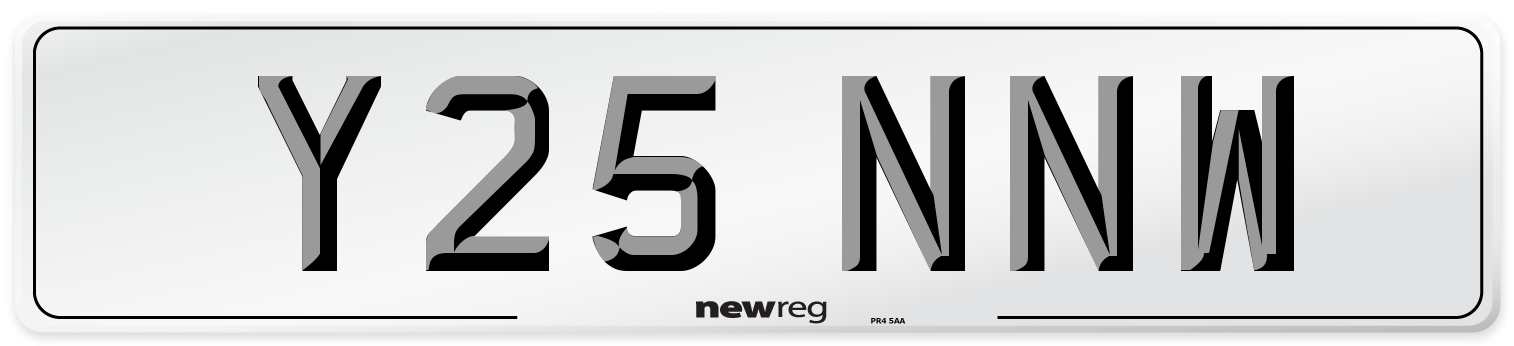 Y25 NNW Number Plate from New Reg